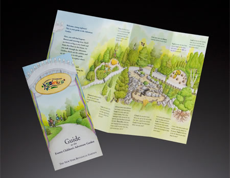 brochure and map for children's garden