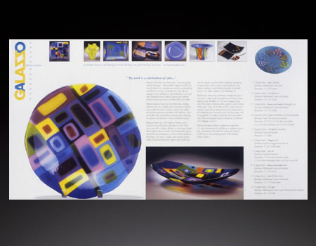 brochure for an artist: inside